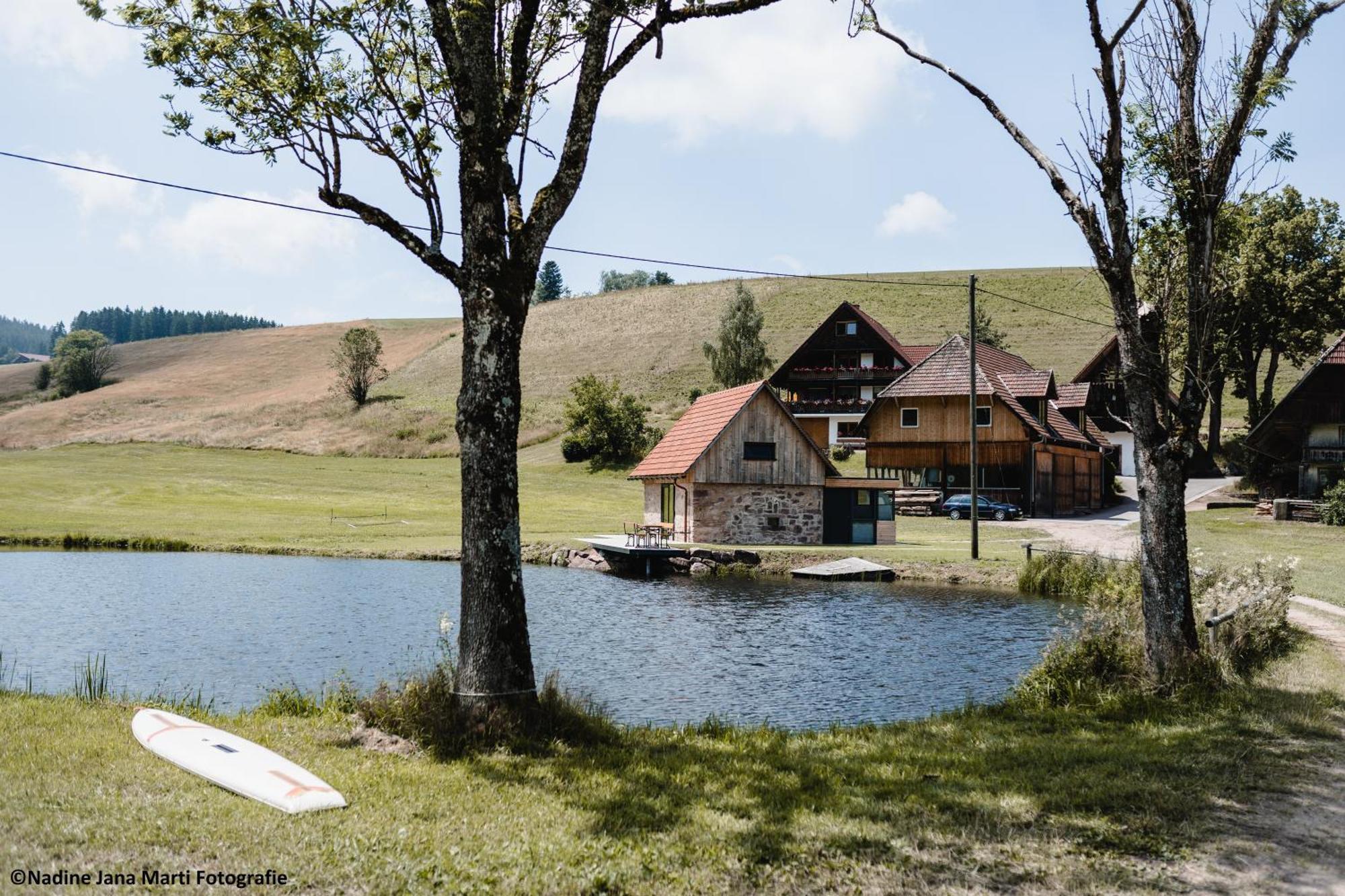 Вілла Ferienhaus Im Schwarzwald Am See "Backhaeusle" Горнберґ Екстер'єр фото