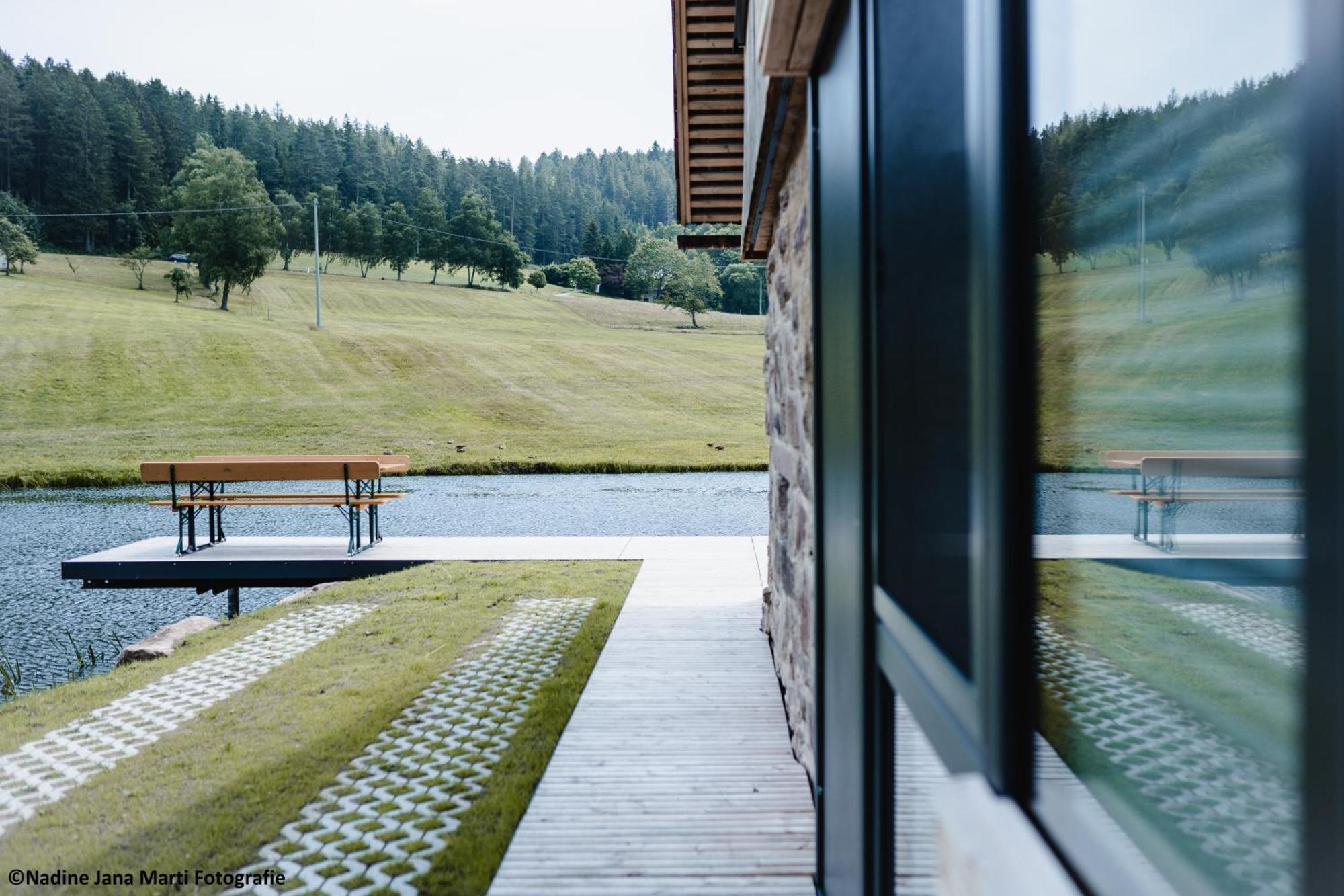 Вілла Ferienhaus Im Schwarzwald Am See "Backhaeusle" Горнберґ Екстер'єр фото